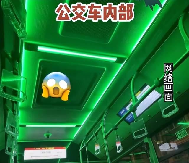上海回应公交车深夜冒绿光